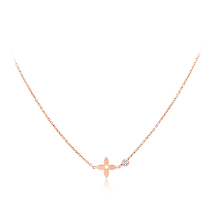 [Kismet Jewels ]BLOSSOM PENDANT PINK GOLD AND DIAMOND
