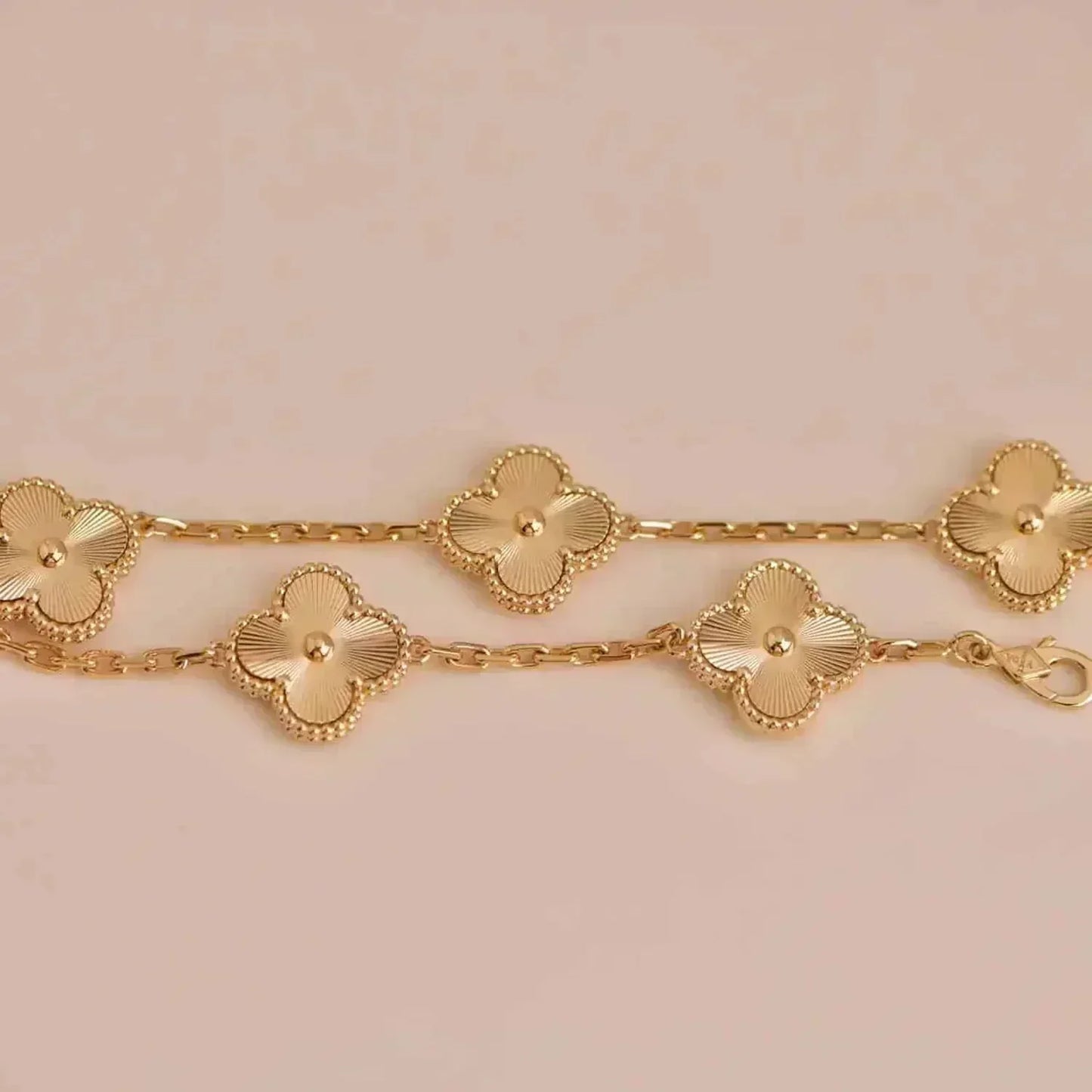 [Kismet Jewels ]CLOVER 5 FLOWERS LASER BRACELET