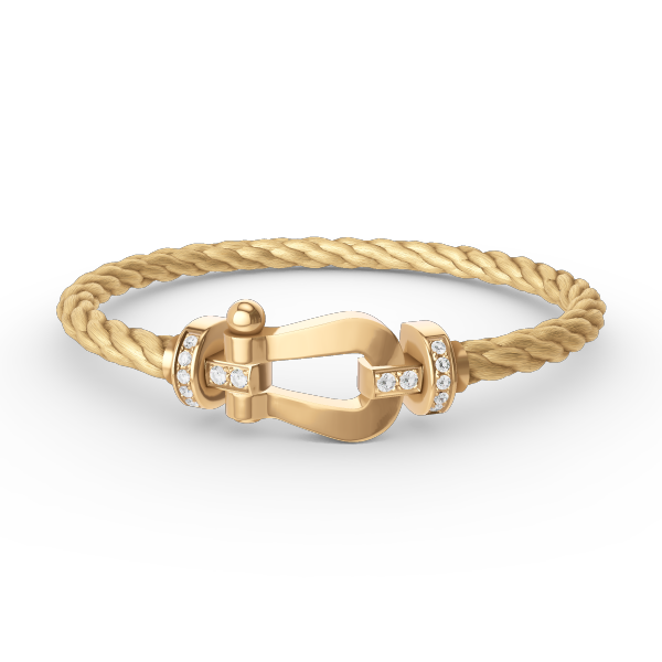 [Kismet Jewels ]FORCE LARGE HORSESHOE HALF DIAMOND BRACELET GOLD