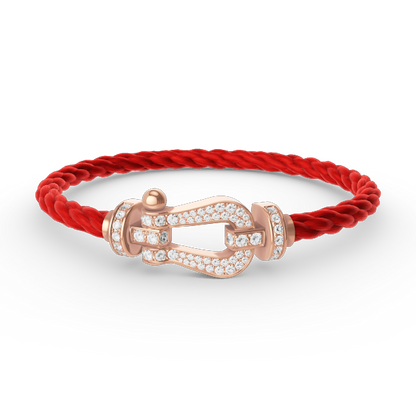 [Kismet Jewels ]FORCE LARGE HORSESHOE FULL DIAMOND BRACELET ROSE GOLD