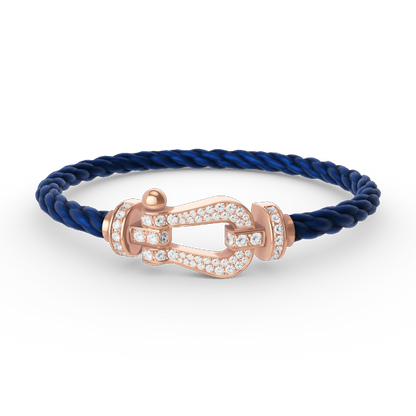 [Kismet Jewels ]FORCE LARGE HORSESHOE FULL DIAMOND BRACELET ROSE GOLD