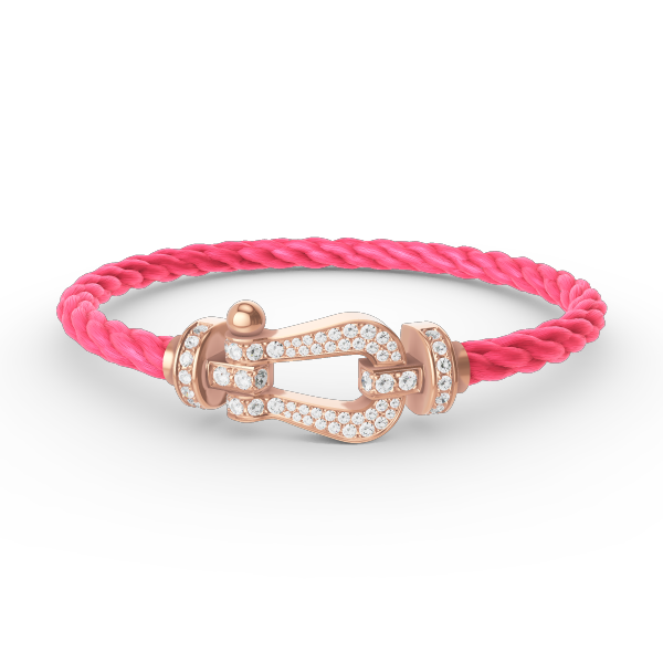 [Kismet Jewels ]FORCE LARGE HORSESHOE FULL DIAMOND BRACELET ROSE GOLD