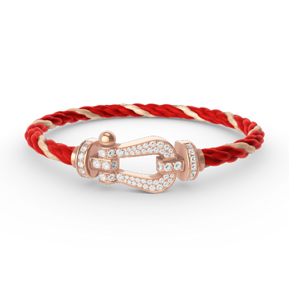 [Kismet Jewels ]FORCE LARGE HORSESHOE FULL DIAMOND BRACELET ROSE GOLD