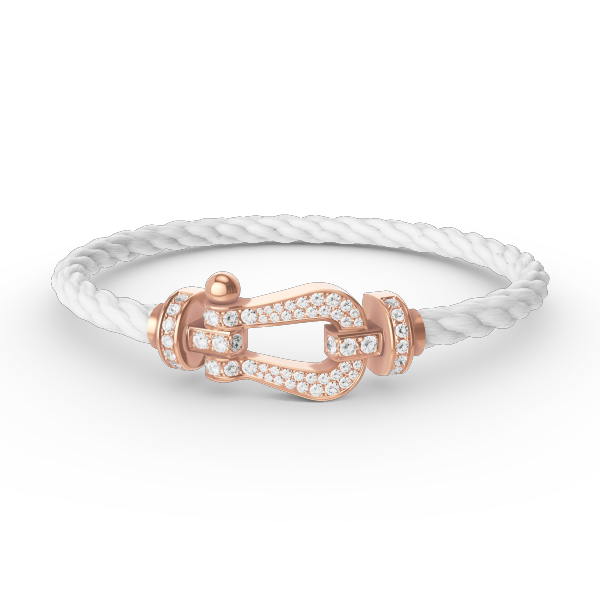 [Kismet Jewels ]FORCE LARGE HORSESHOE FULL DIAMOND BRACELET ROSE GOLD