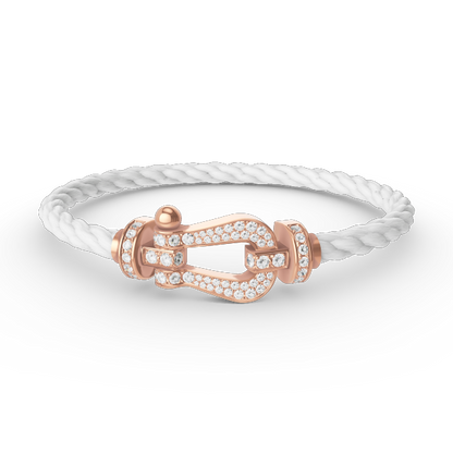 [Kismet Jewels ]FORCE LARGE HORSESHOE FULL DIAMOND BRACELET ROSE GOLD