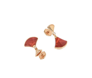 [Kismet Jewels ]DREAM Carnelian PINK GOLD EARRINGS