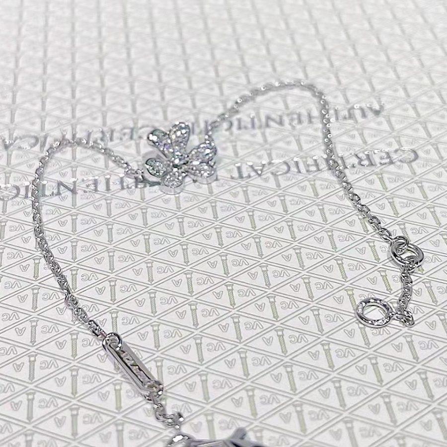 [Kismet Jewels ]FRIVOLE SILVER FLOWER DIAMOND BRACELET