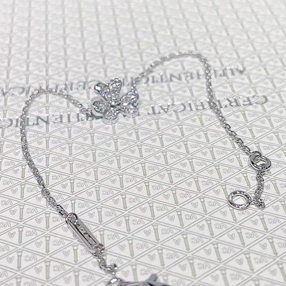 [Kismet Jewels ]FRIVOLE SILVER FLOWER DIAMOND BRACELET