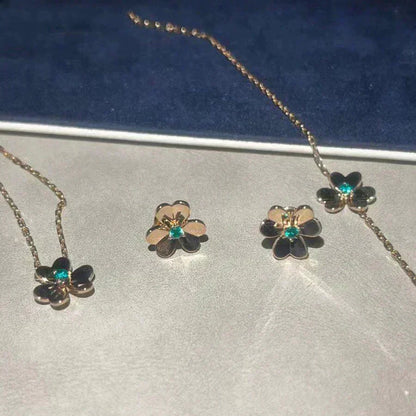 [Kismet Jewels ]FRIVOLE  FLOWER MALACHITE EARRINGS