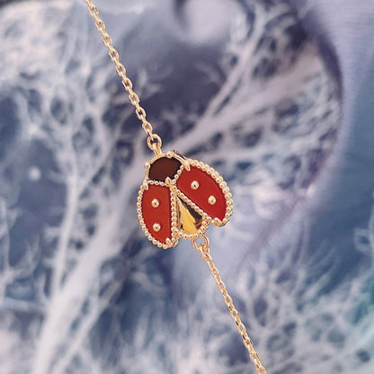 [Kismet Jewels ]LUCKY SPRING 1 MOTIF PINK GOLD BRACELET