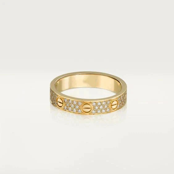 [Kismet Jewels ]LOVE RING 3.6MM DIAMOND PAVED