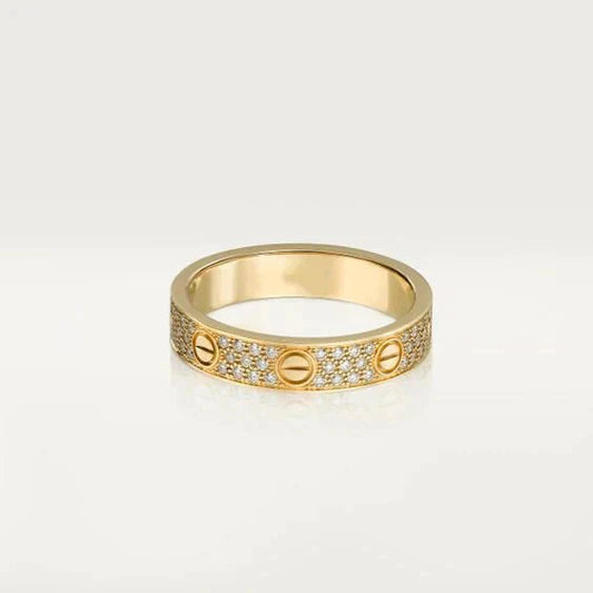 [Kismet Jewels ]LOVE RING 3.6MM DIAMOND PAVED