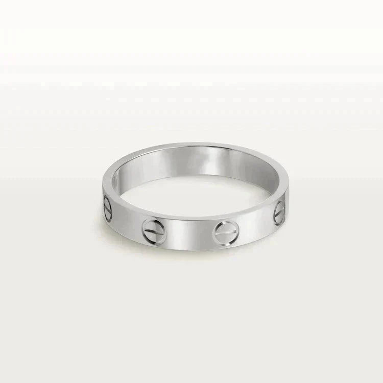 [Kismet Jewels ]LOVE RING 4MM 1 DIAMOND SILVER