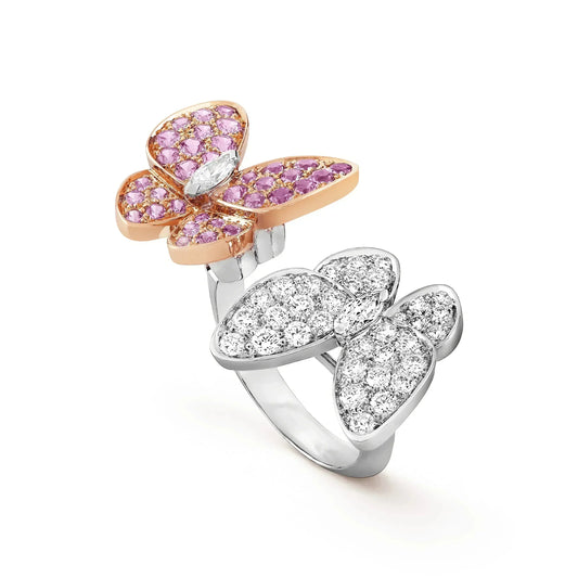 [Kismet Jewels ]TWIN BUTTERFLY DIAMOND RING